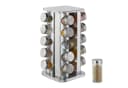 relaxdays Gewürzkarussell mit 20 Gläsern Silber Bild 2