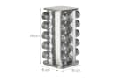 relaxdays Gewürzkarussell mit 20 Gläsern Silber Bild 4