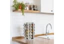 relaxdays Gewürzkarussell eckig mit 20 Gläsern Silber Bild 1