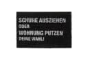 relaxdays Fußmatte Kokos mit Spruch Schwarz/Weiß Bild 2