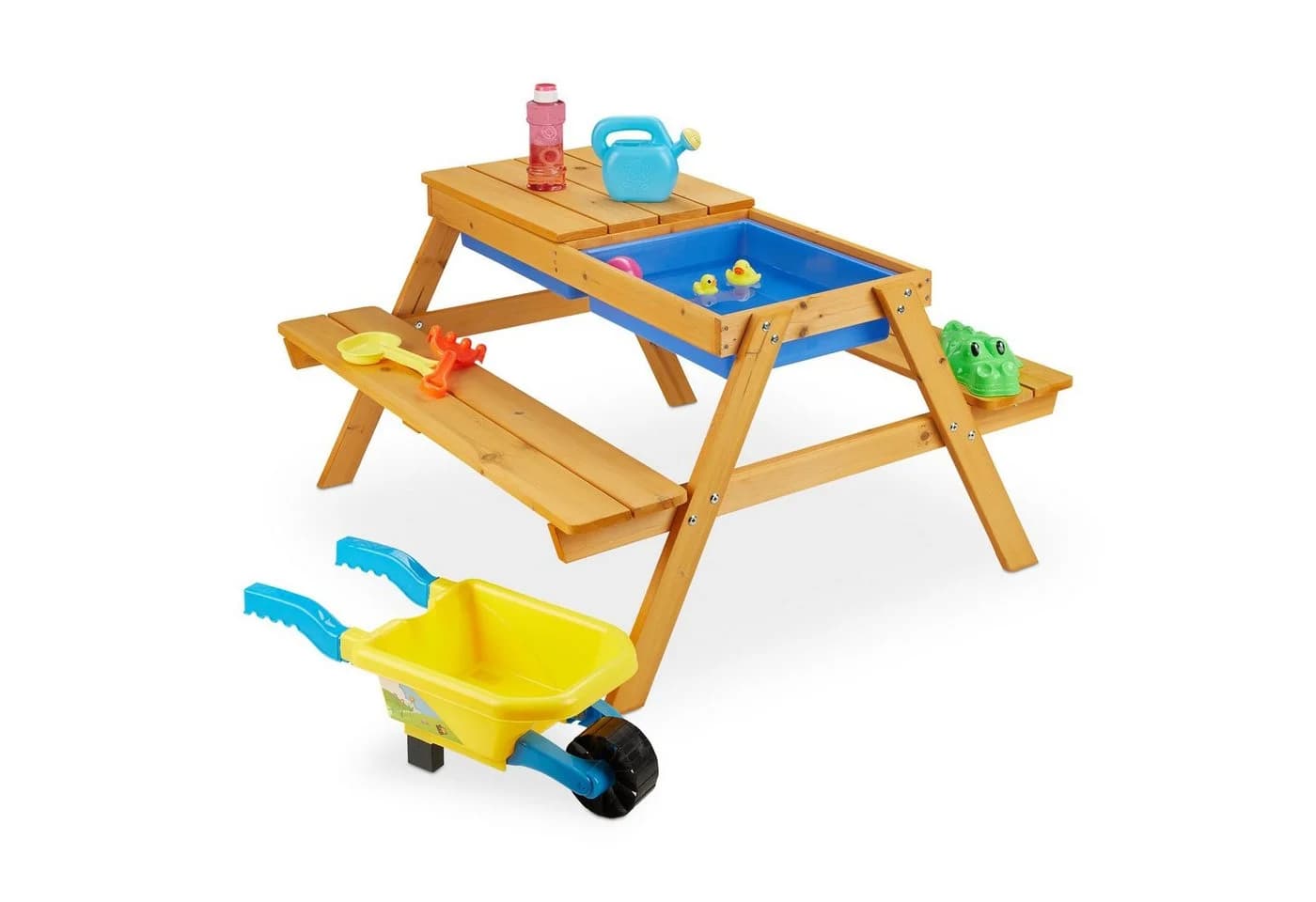 relaxdays Kindersitzgruppe Holz mit Wannen - Bild 2