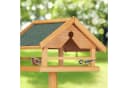 relaxdays Vogelhaus mit Ständer Tannenholz Grün Bild 3