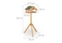 relaxdays Vogelhaus mit Ständer Tannenholz Grün Bild 4