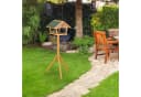 relaxdays Vogelhaus XXL mit Ständer Tannenholz Grün Bild 1