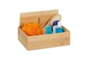 relaxdays Aufbewahrungsbox mit Deckel Bambus Bild 2