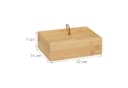 relaxdays Aufbewahrungsbox mit Deckel Bambus Bild 4