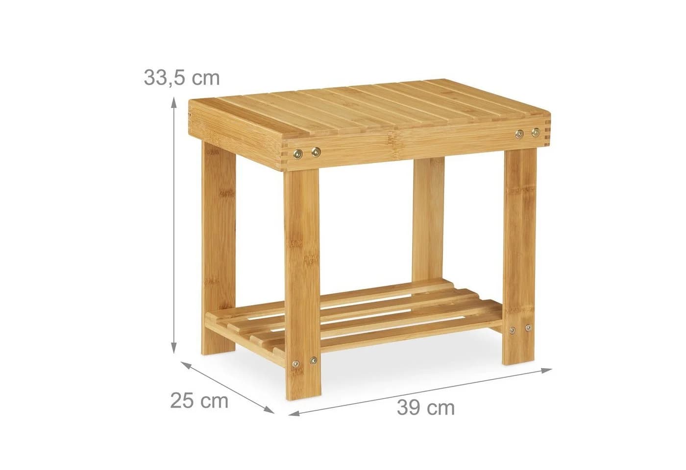 RELAXDAYS Kinderhocker Große Fußbank aus Bambus Natur - Bild 4