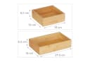 RELAXDAYS Aufbewahrungsbox 5er Set Ordnungsboxen Bambus Natur Bild 5