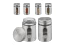relaxdays Gewürzstreuer XL 6er Set Silber Transparent Bild 2