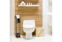 relaxdays WC-Reinigungsbürste Silikon 2er Set Schwarz/Silber Bild 5