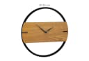 relaxdays Wanduhr Holzoptik Braun Schwarz Minimalistisch Bild 4