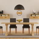 relaxdays Wanduhr Holzoptik Braun Schwarz Minimalistisch Bild 5