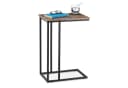 relaxdays Beistelltisch Industrial C-Form Schwarz Bild 2