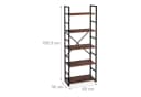 relaxdays Standregal Industrie 5 Ebenen Braun/Schwarz Bild 4