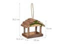 relaxdays Vogelhaus aus Holz mit Moos zum Aufhängen Bild 4