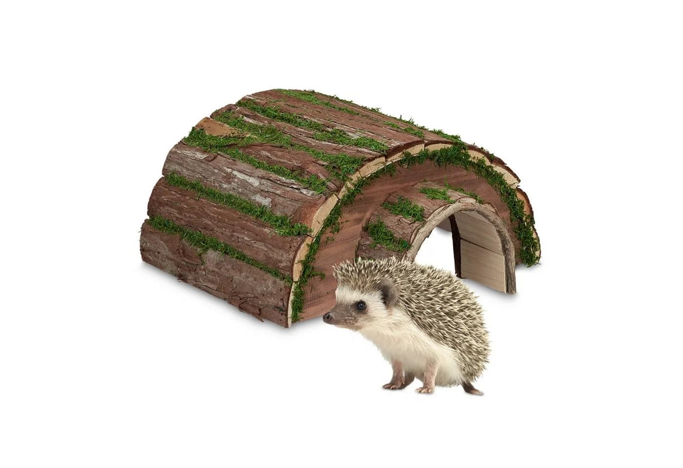 relaxdays Igelhaus aus Holz mit Moos - Bild 2