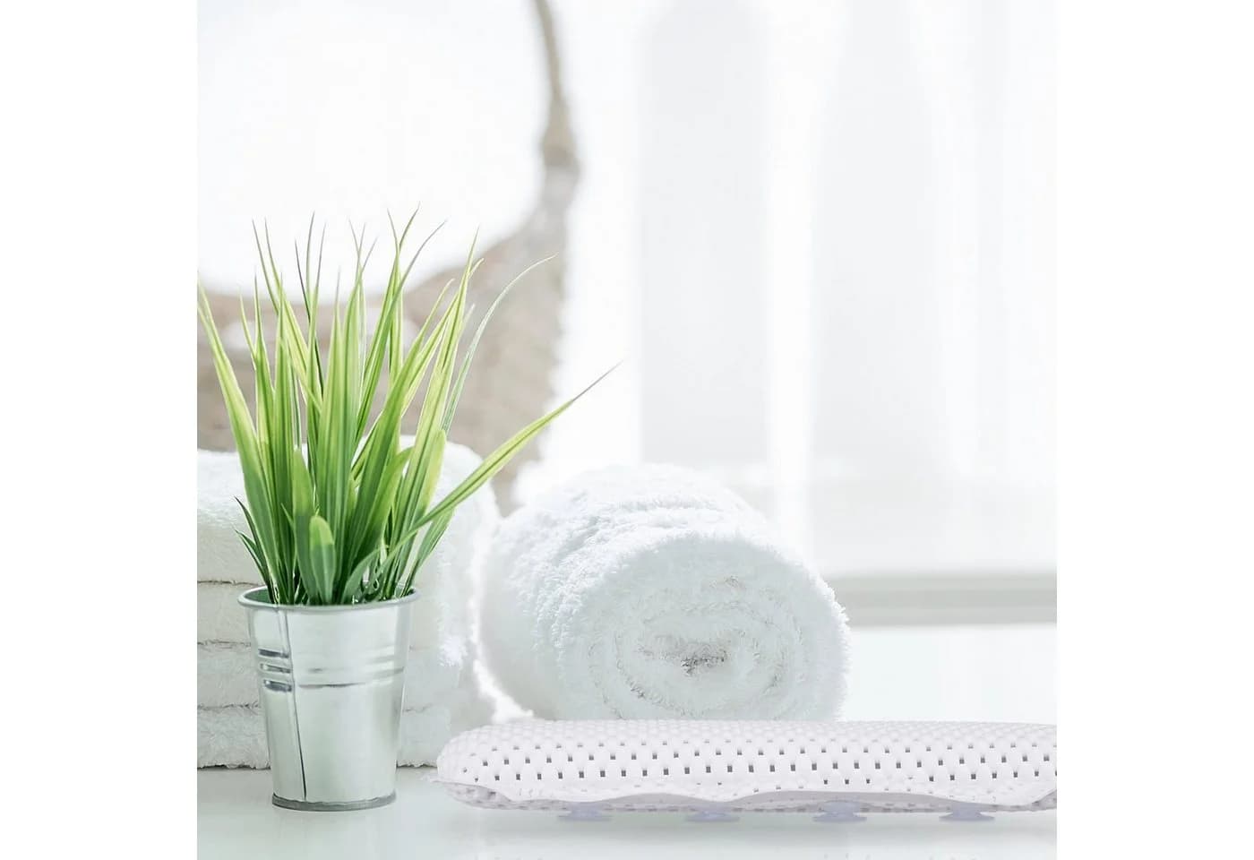 relaxdays Nackenstützkissen 2x mit Saugnäpfen Weiß - Bild 5