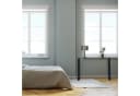 relaxdays Konsolentisch mit Glasplatte Schwarz Transparent Bild 5