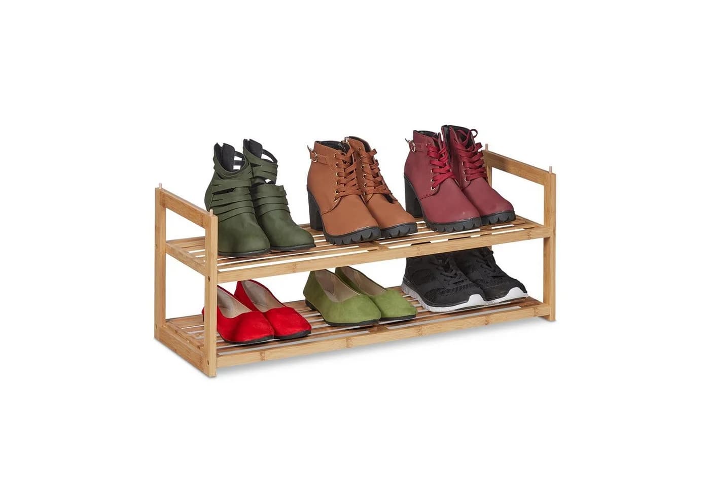 relaxdays Schuhregal Bambus stapelbar - Bild 2