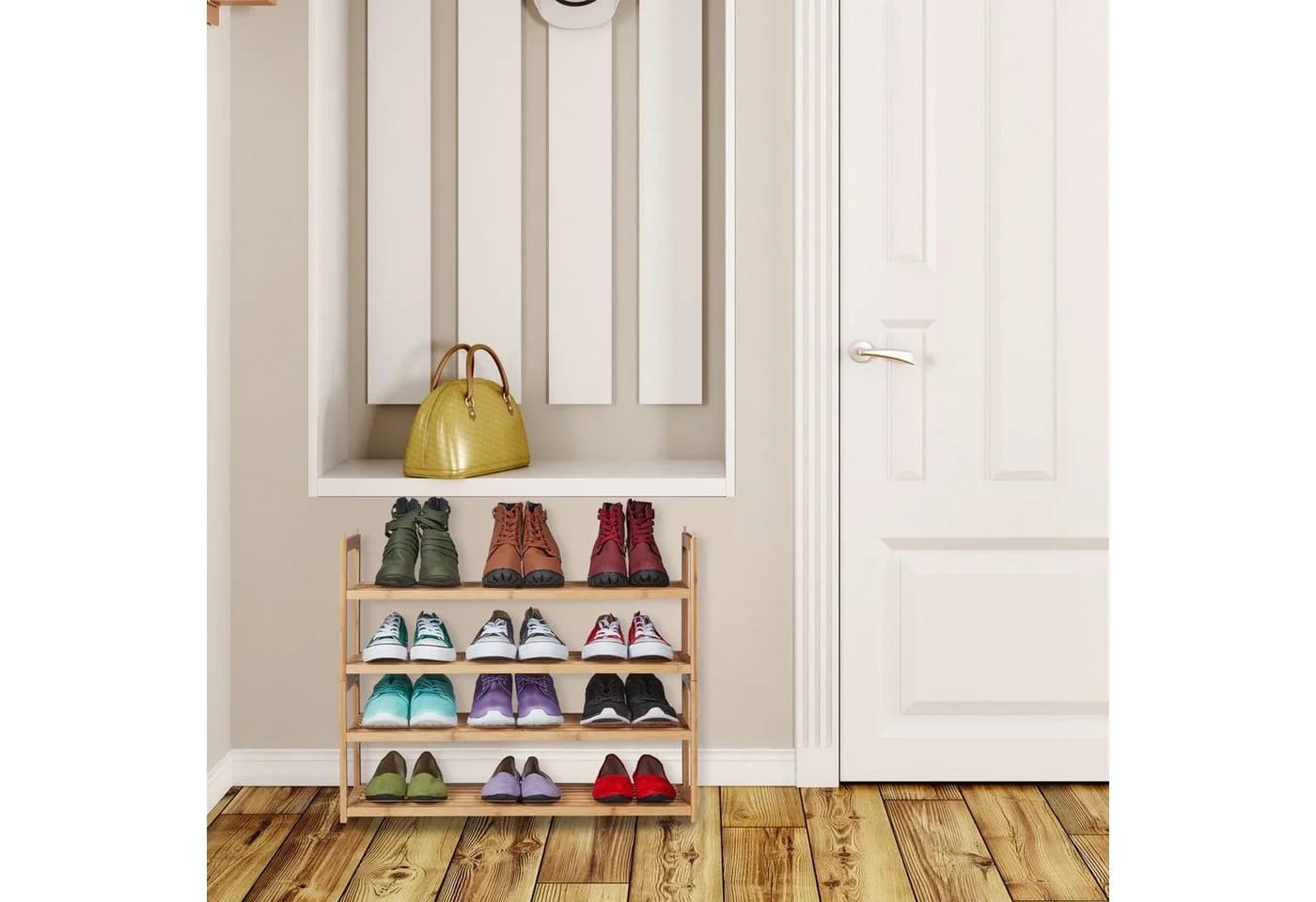 relaxdays Schuhregal Bambus stapelbar - Bild 5