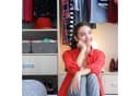 relaxdays Aufbewahrungskorb 5-teiliger Schubladen Organizer Filz Grau-Orange Bild 3