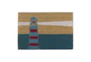 relaxdays Fußmatte Kokos Leuchtturm Maritim Blau Rot Weiß Bild 2
