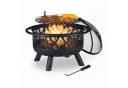 RELAXDAYS Feuerschale mit Grillrost & Funkenschutz Schwarz Bild 2