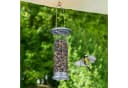 relaxdays Vogelfutterspender 2er Set Silber zum Aufhängen Bild 1