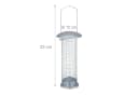 relaxdays Vogelfutterspender 2er Set Silber zum Aufhängen Bild 4