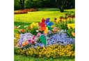 relaxdays Deko-Windrad 2er Set Bunt Holz & Kunststoff Bild 1