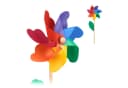 relaxdays Deko-Windrad 2er Set Bunt Holz & Kunststoff Bild 2