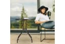 relaxdays Gartentisch rund Braun Kunststoff Rattan-Optik Bild 5