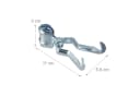 relaxdays Klemmhaken Camping 4er Set silber Stahl Bild 4