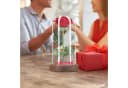 Kunstblume Ewige Rose im Glas mit Licht, relaxdays Bild 5