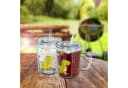relaxdays Kinderbecher Trinkglas Dino 2er Set Glas Grün Bild 1