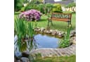 relaxdays Gartenbank mit Rosenmuster Bild 5