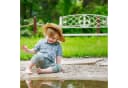 relaxdays Gartenbank aus Metall Weiß/Bronze Landhausstil Bild 5