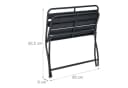 Relaxdays Gartenbank klappbar 2-Sitzer Grau Bild 5
