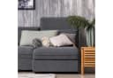 relaxdays Dekokissen 2x Knotenkissen Dunkelgrau Skandinavisch Bild 1