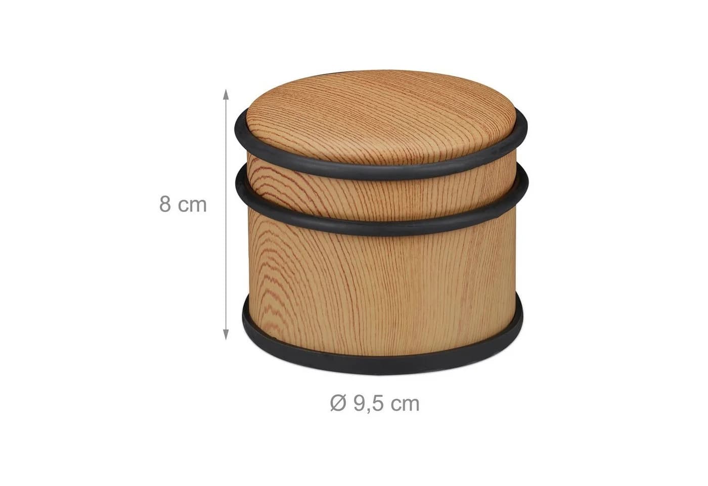 relaxdays Türstopper 2er Set Holzoptik Braun - Bild 4