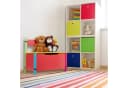 relaxdays Truhenbank Kindersitzbank mit Stauraum Wachsmalstift-Design Bild 5