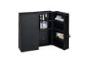 relaxdays Medizinschrank XXL Anthrazit 2-türig mit 11 Fächern Bild 2