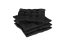 relaxdays Stuhlkissen 4er Set Schwarz Steppmuster Bild 2