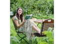 relaxdays Stuhlkissen 4er Set Schwarz Steppmuster Bild 5