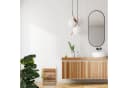 relaxdays Wäschetruhe Wäschekorb mit Sitz Walnussholz Braun/Beige Bild 1