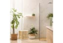 relaxdays Wäschekorb mit Sitz Walnuss Braun Creme Bild 1