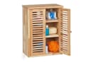 relaxdays Hängeschrank Schmaler Wandschrank aus Walnuss Bild 2