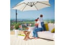 relaxdays Beistelltisch Klapptisch Walnuss Holz Bild 3