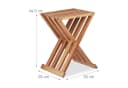 relaxdays Beistelltisch Klapptisch Walnuss Holz Bild 4