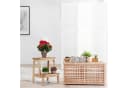 relaxdays Tritthocker 2 Stufen Walnussholz Natur Bild 5